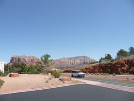 Sedona, on the road