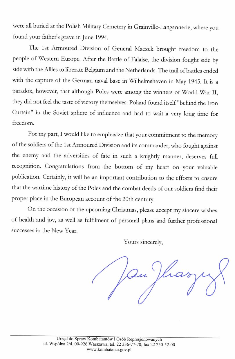 War veterans and Victims of Oppression Letter, Page 2