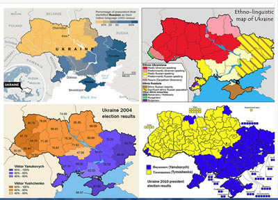 Map, Ukraine, 4 maps (click for larger in new window) Map, Ukraine, 4 maps (click for larger in new window)